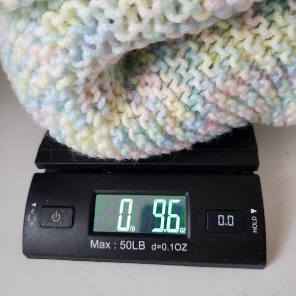 Handmade Baby Blanket & Hat Set, Pastel Rainbow Knitted Set - Picture 8 of 8